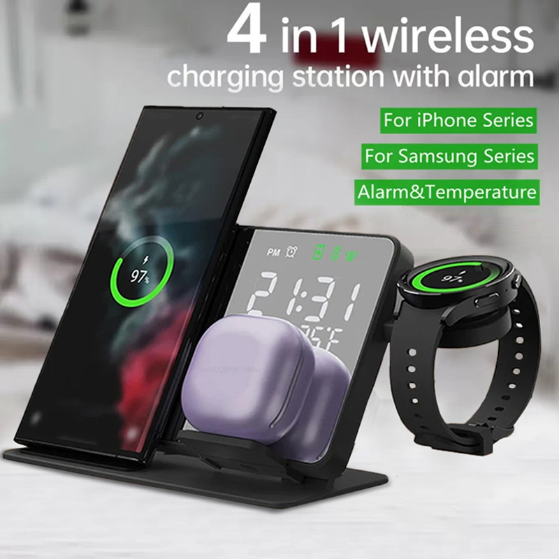 Watches Smartwatch Samsung - Carregador sem fio despertador suporte rápido