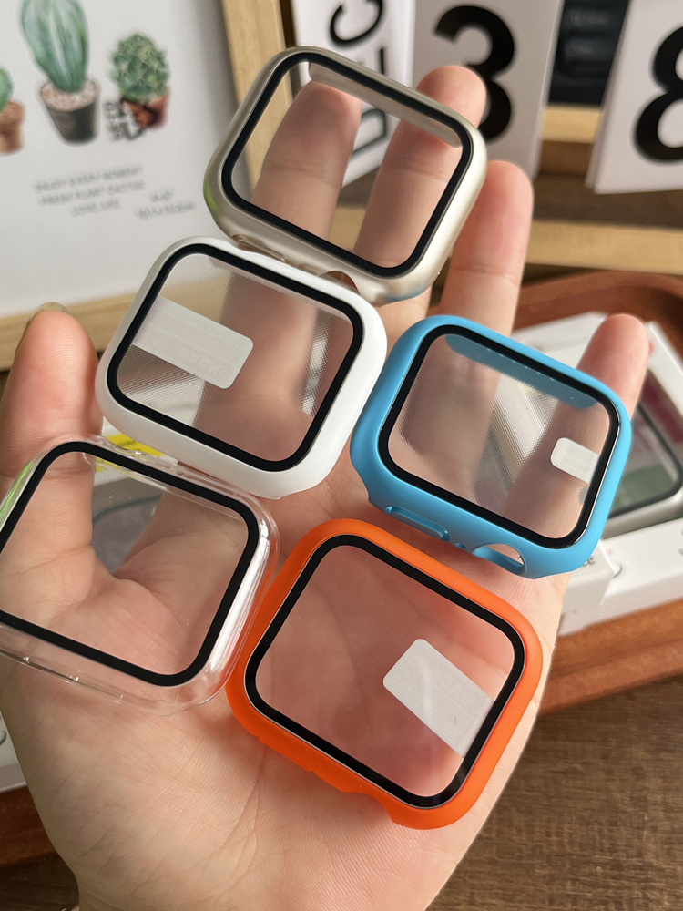 Smartwatch New Watches - Vidro temperado + capa para apple