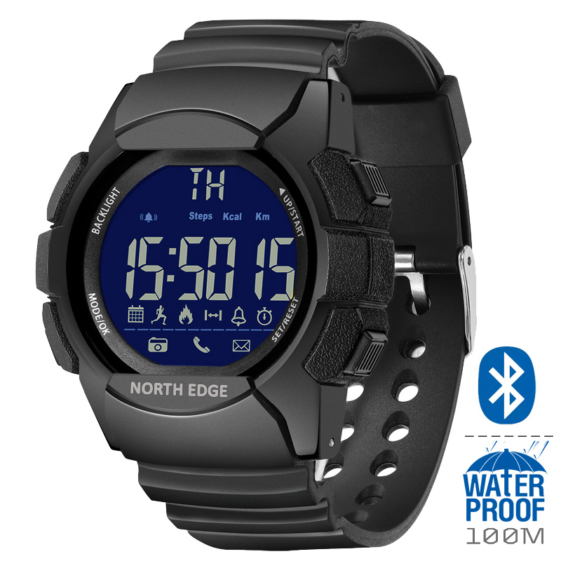 Smartwatch Digital Watches For Men - Relógio Inteligente Esportivo à Prova d'Água