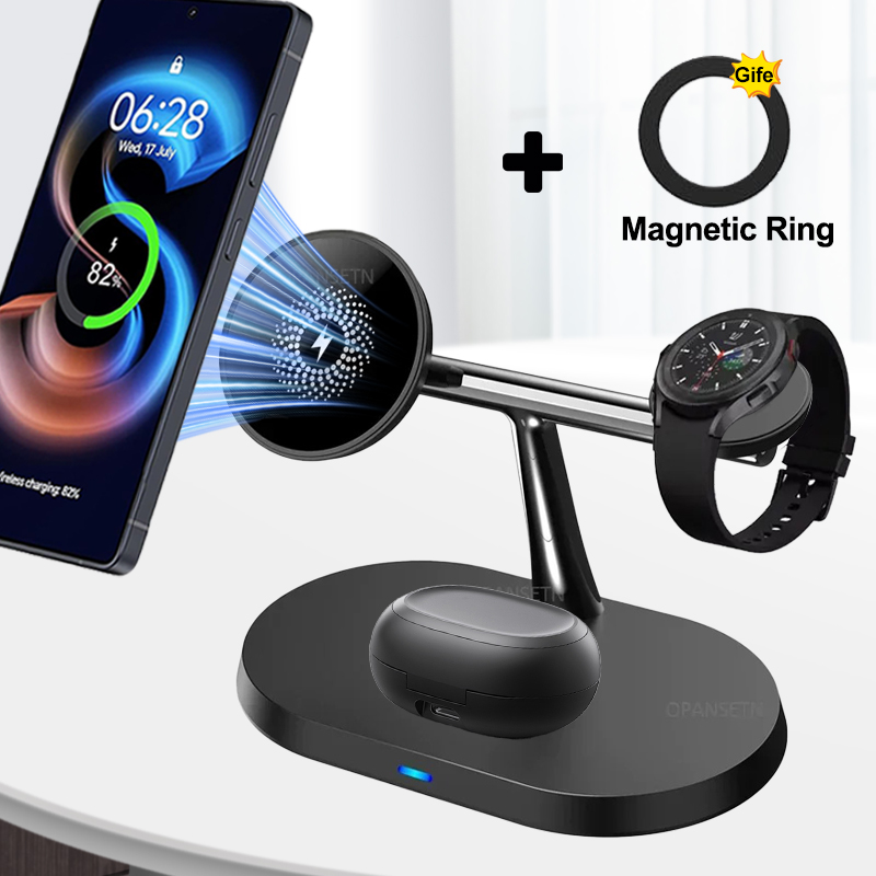 Watches Smartwatch Samsung - 3-em-1 carregador magnético sem fio doca