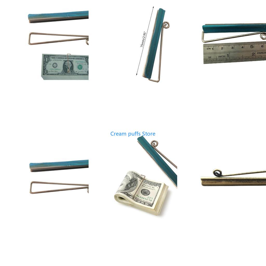 Spring Bar Tool - 50le barra clipe dinheiro durável metal
