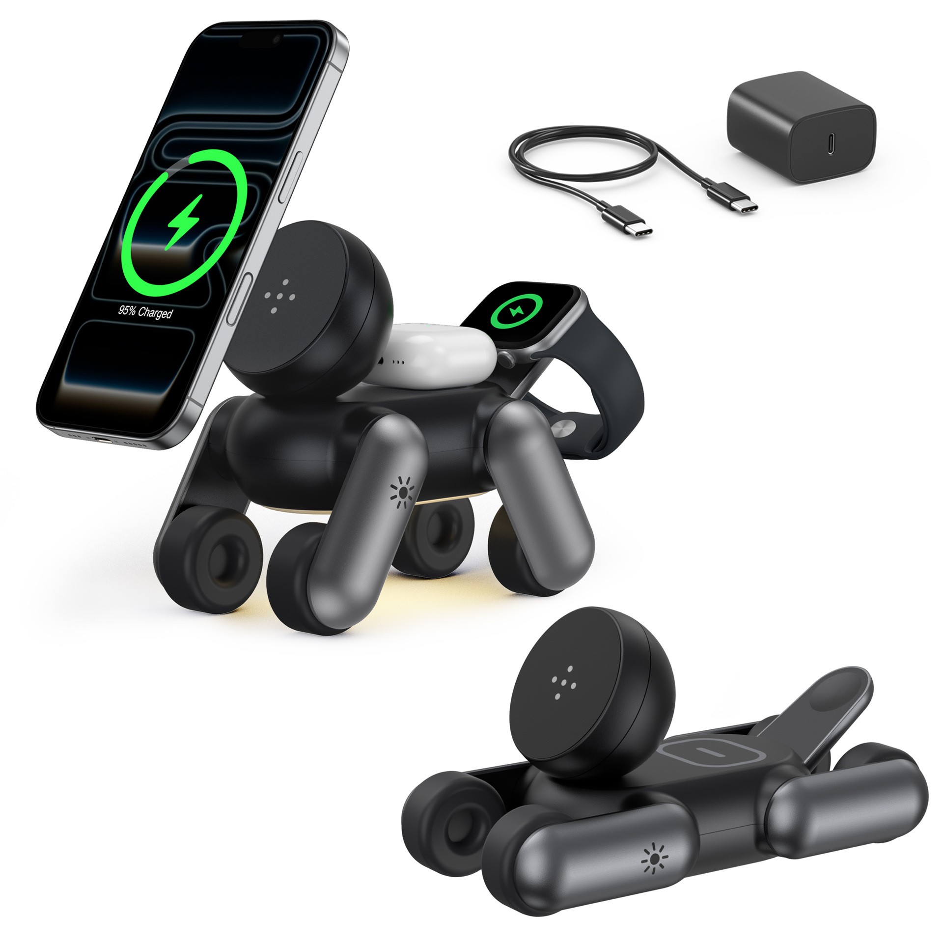 Smartwatch Phone Watches - Carregador Magnético Sem Fio 3 em