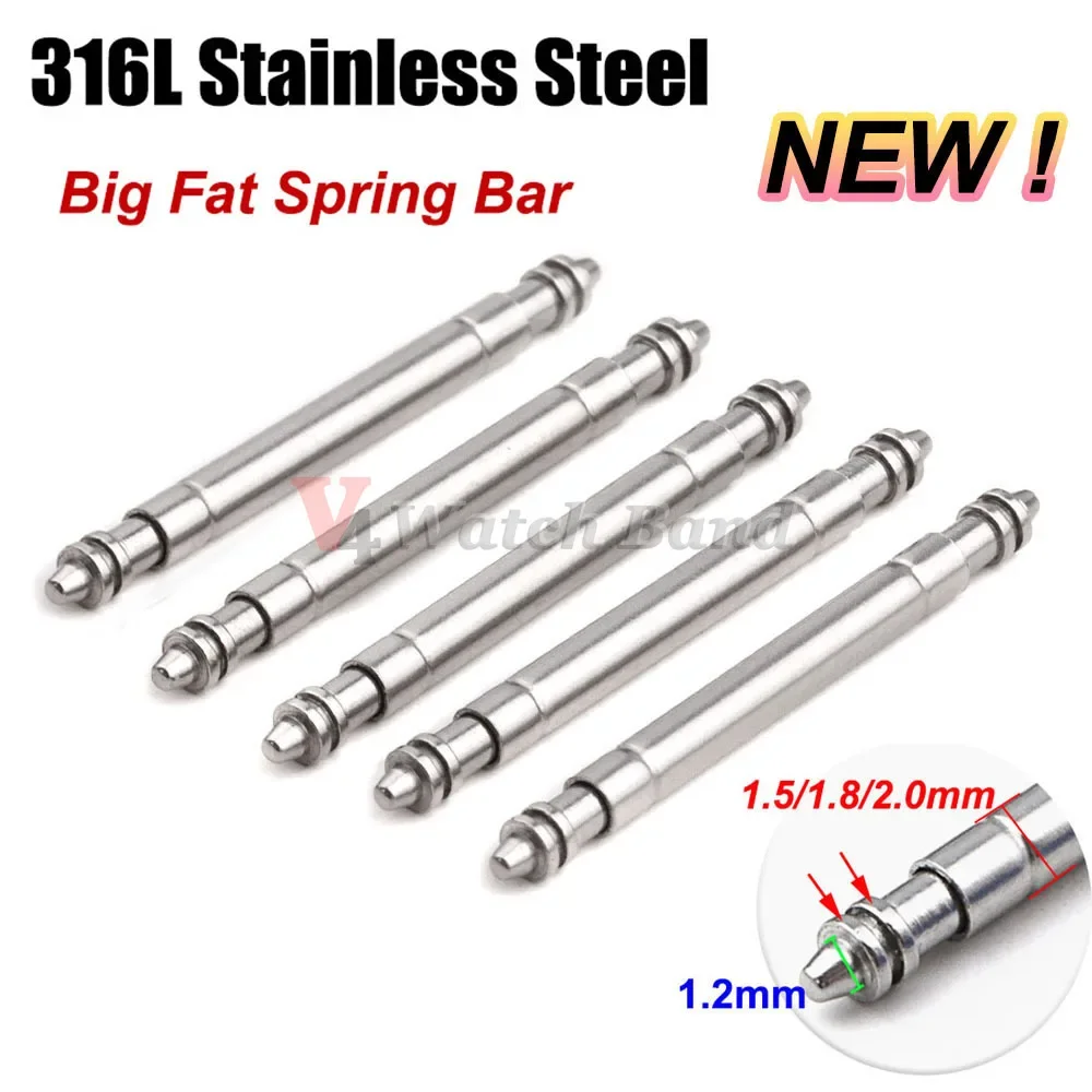 Spring Bar Tool - 316l aço inoxidável grande gordura relógio