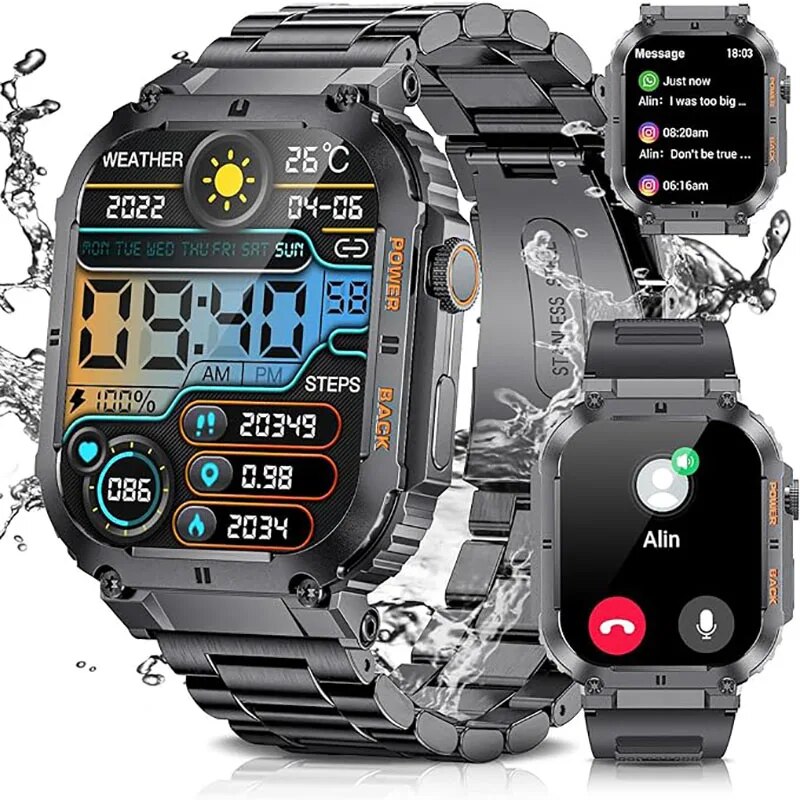 Smartwatch Digital Watches For Men - LIGE-Esportes Ao Ar Livre De Fitness