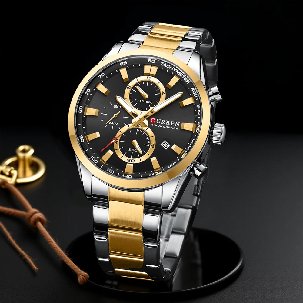 Analog Quartz Watch - CURREN Casual Quartz Chrono Sport Relógios