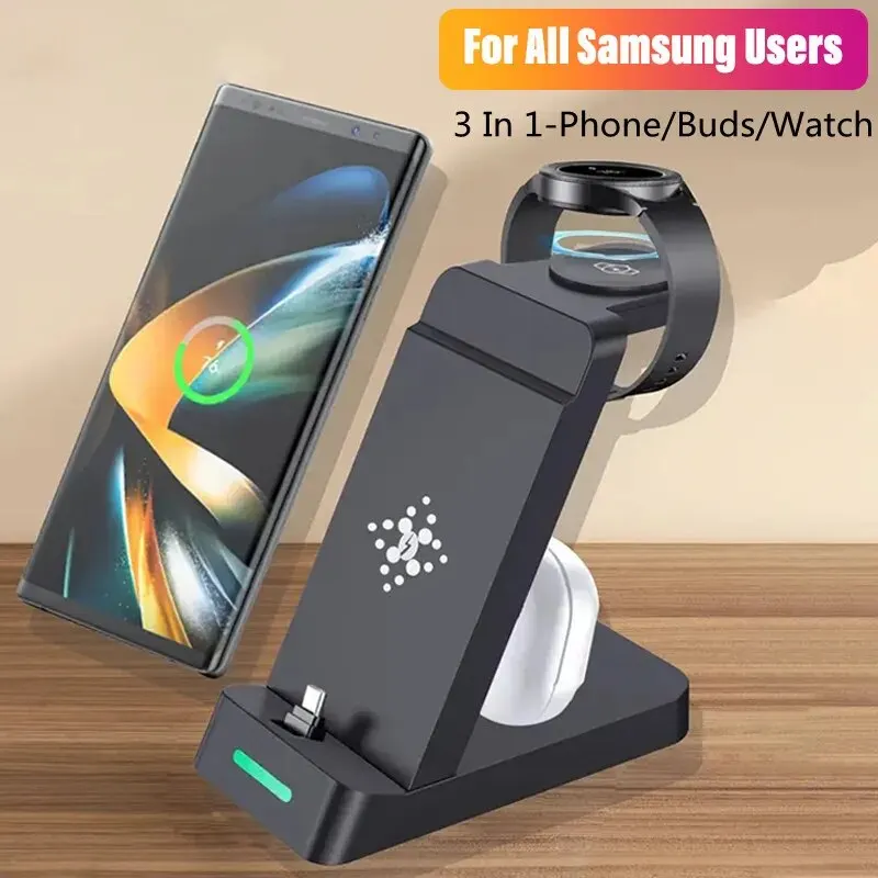 Watches Smartwatch Samsung - Estação de carregamento sem fio rápido,