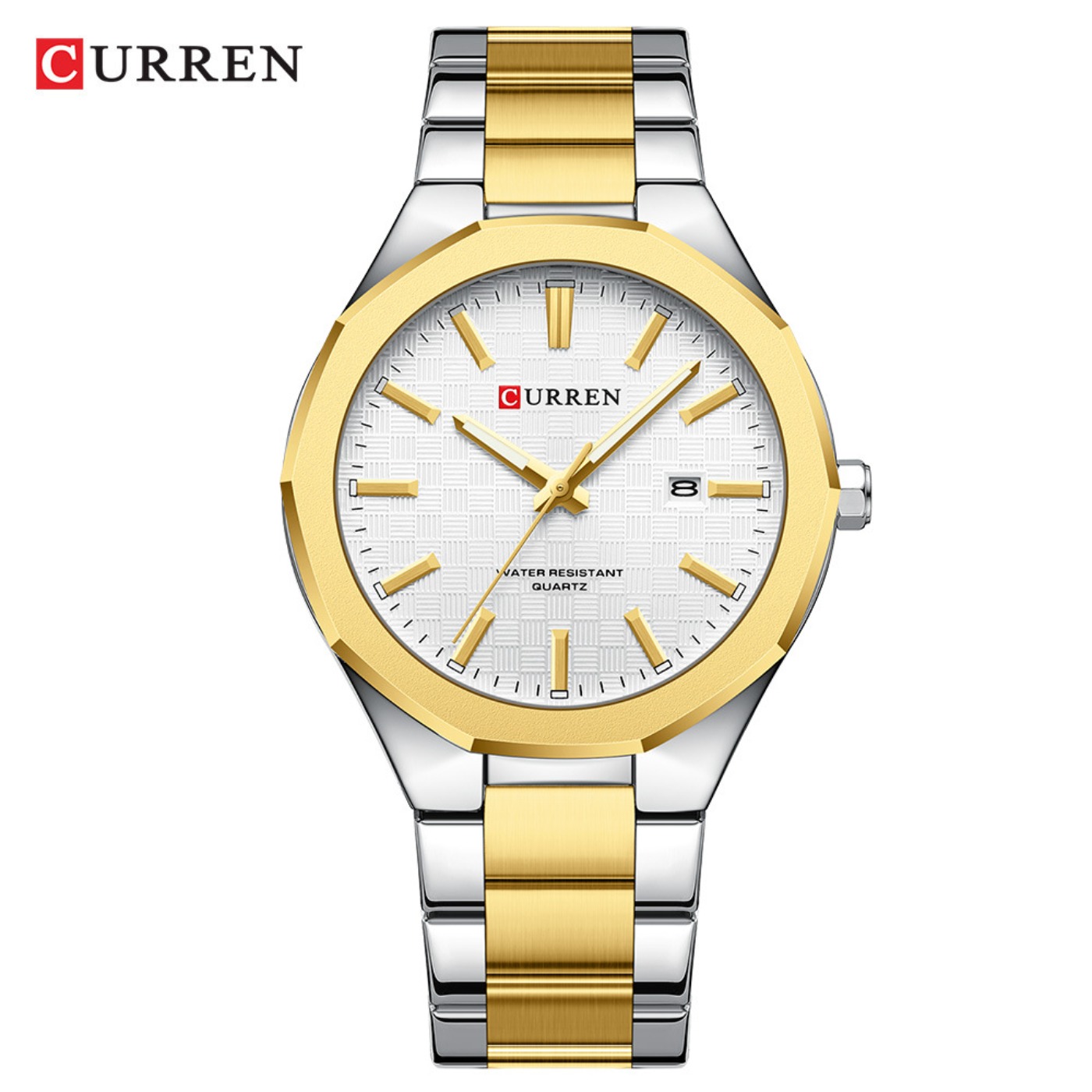 Analog Quartz Watch - Relógio Masculino CURREN com Mostrador Preto