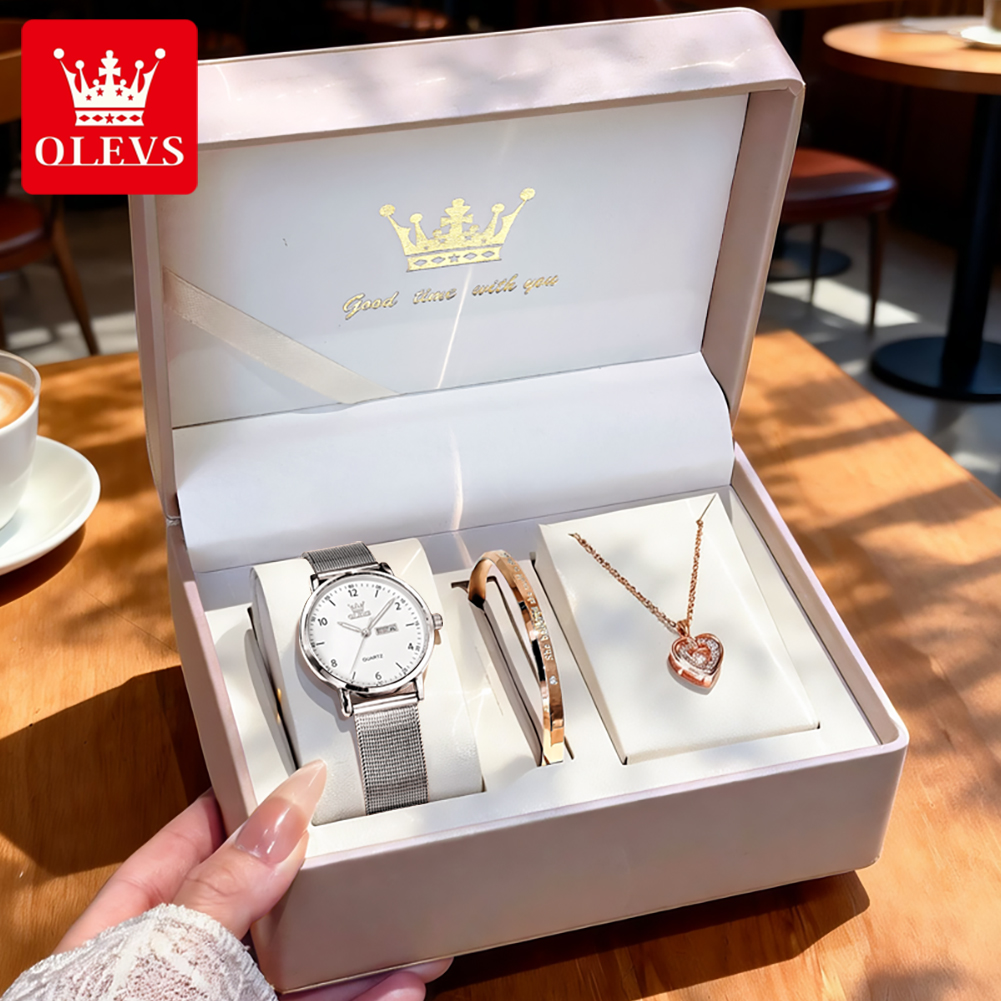 Analog Quartz Watch - Relógios OLEVS 2996 femininos originais, elegantes
