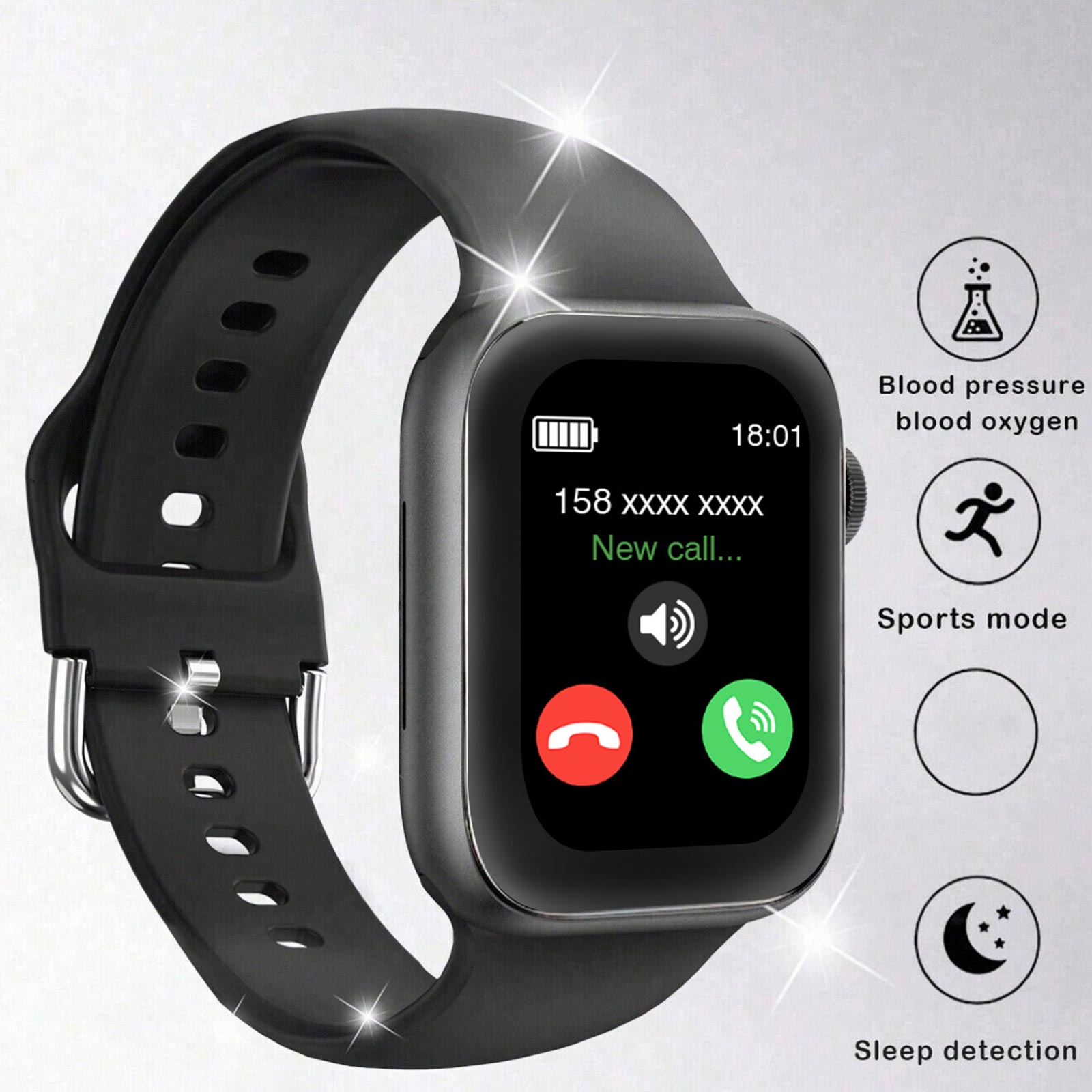 Smartwatch Iphone Watches For Women - Relógio inteligente, chamada/dial sem fio, modo