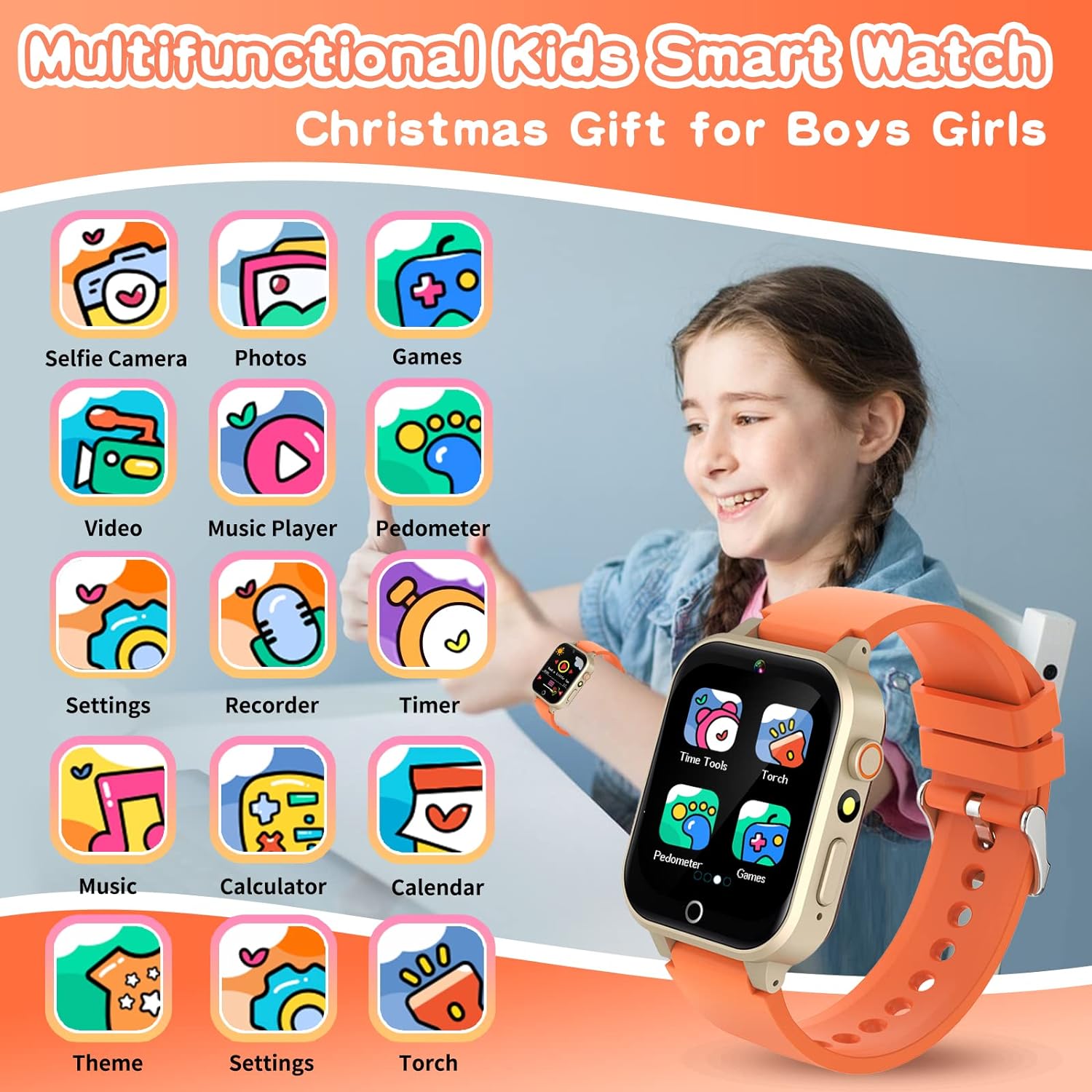 Smartwatch Watches For Boys - Jogos infantis Relógio inteligente para crianças