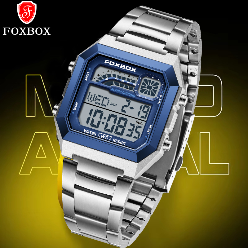 Analog Quartz Watch - Relógio Digital de Luxo FOXBOX para