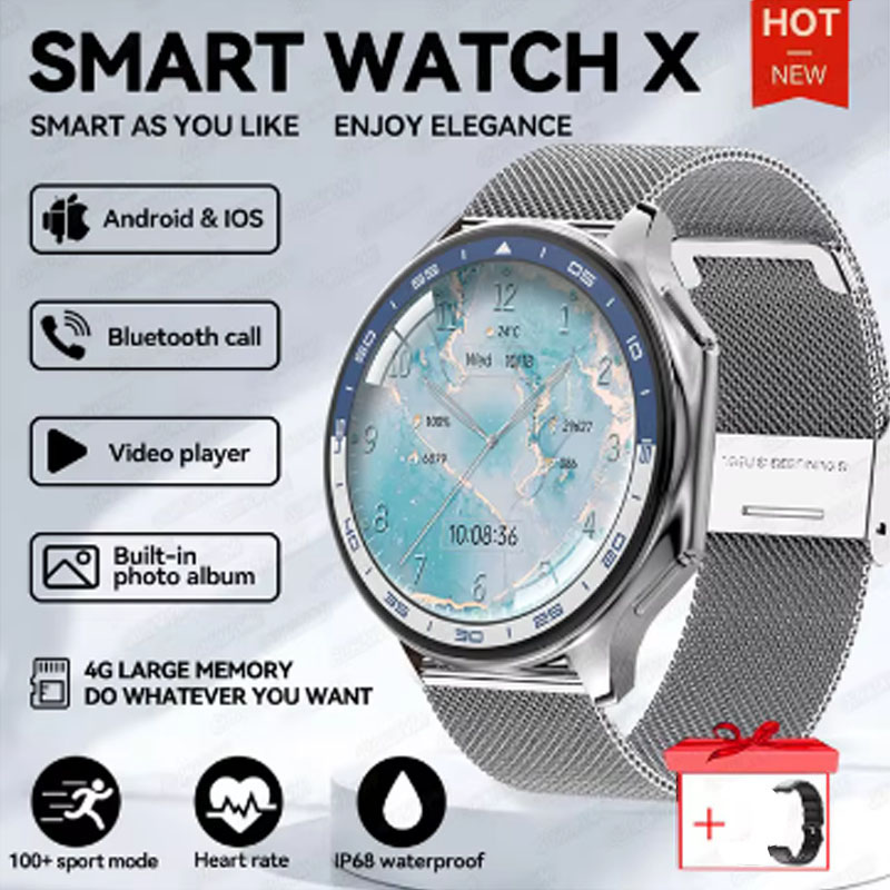 Smartwatch Iphone Watches For Women - 1.43 polegada tela grande das mulheres