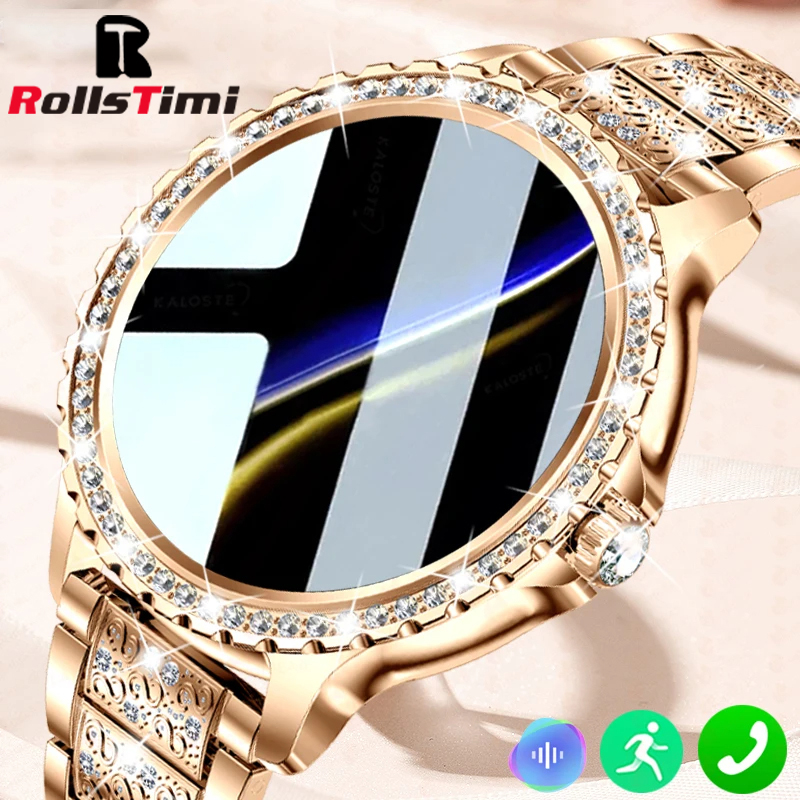 Smartwatch Luxury Watches For Women - Moda de luxo ouro feminino relógio