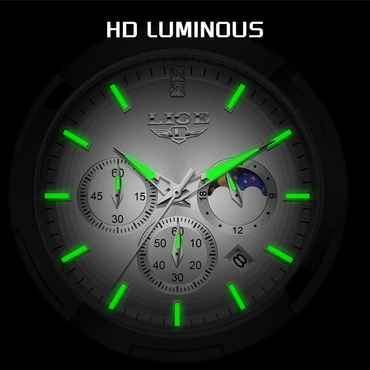 Relógio de Luxo LIGE para Mulh - Smartwatch Watches Brands For Women avaliação e preço
