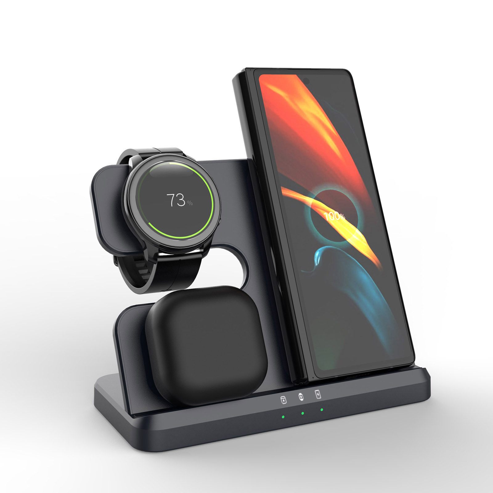 Carregador Sem Fio 3 em 1 com  - Watches Smartwatch Samsung avaliação e preço