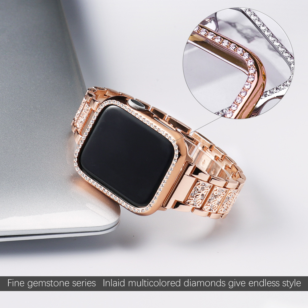Capa + pulseira brilhante para - Smartwatch Luxury Watches For Women avaliação e preço