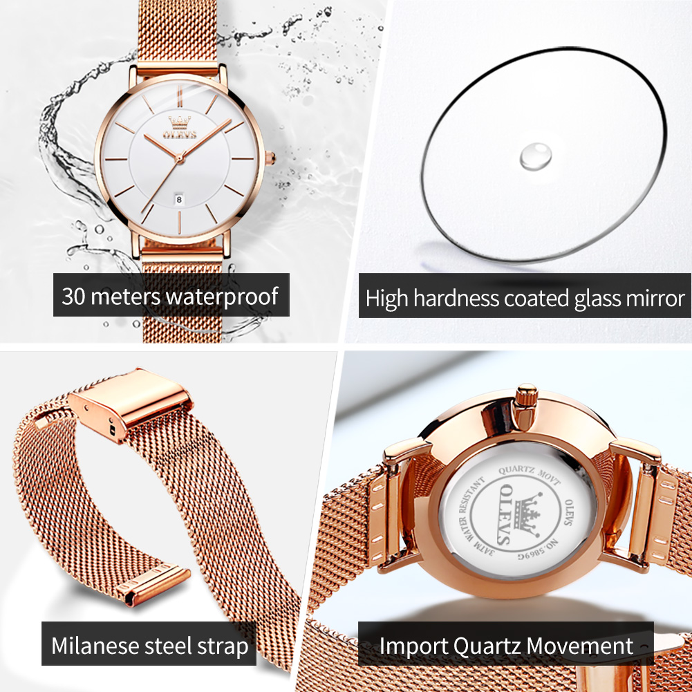 Olevs mulher relógio 5869 eleg - Analog Quartz Watch avaliação e preço