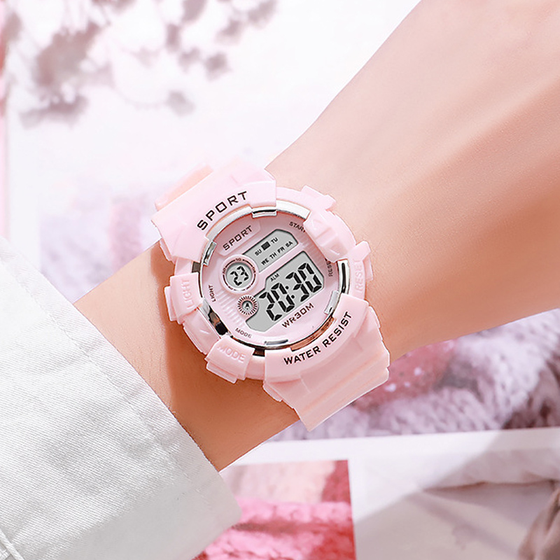 Moda crianças relógios luminos - Smartwatch Watches Girls avaliação e preço