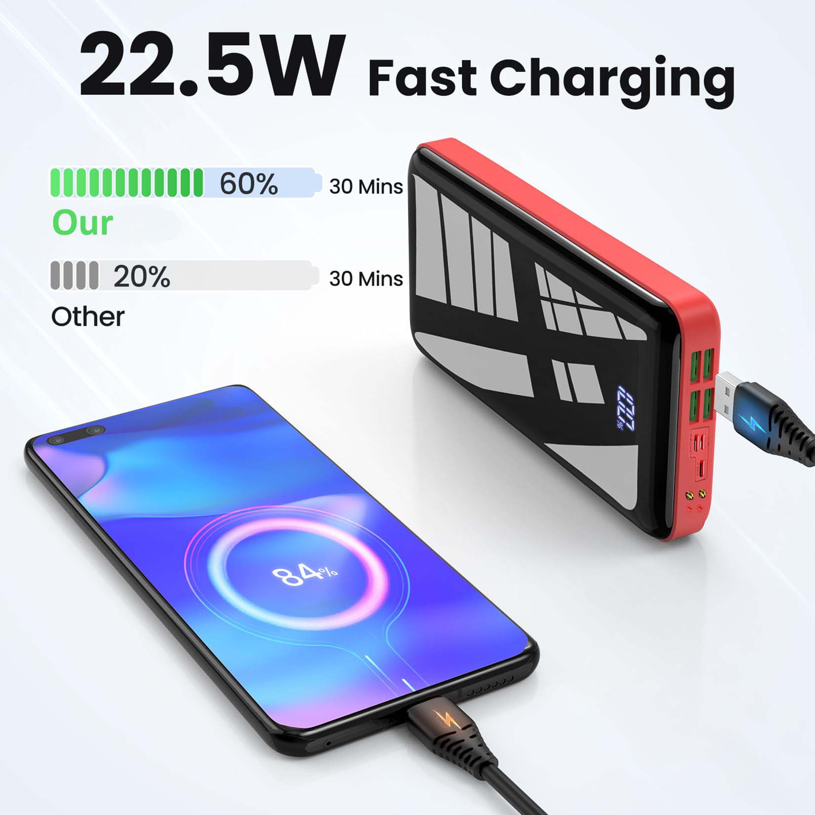 Carregador Portátil 30000mAh P - Smartwatch Phone Watches avaliação e preço
