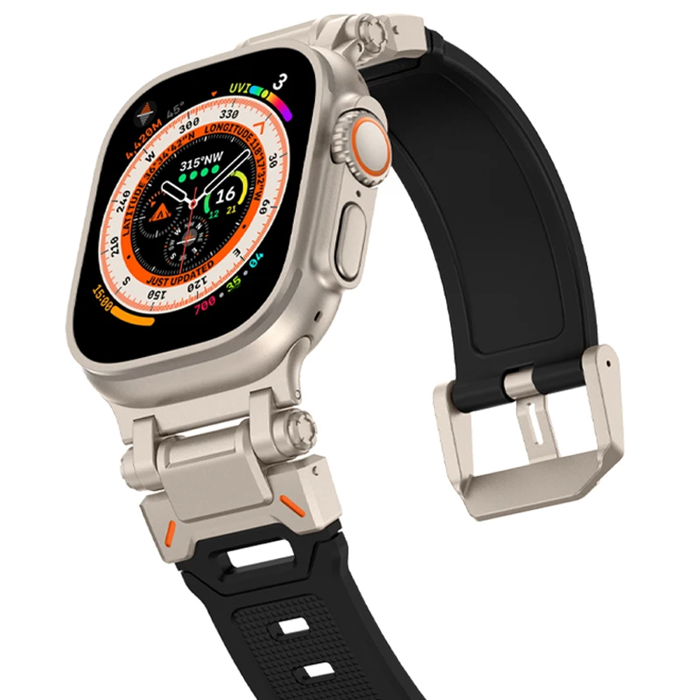 Pulseira de silicone para appl - Smartwatch Rugged Watches For Men avaliação e preço