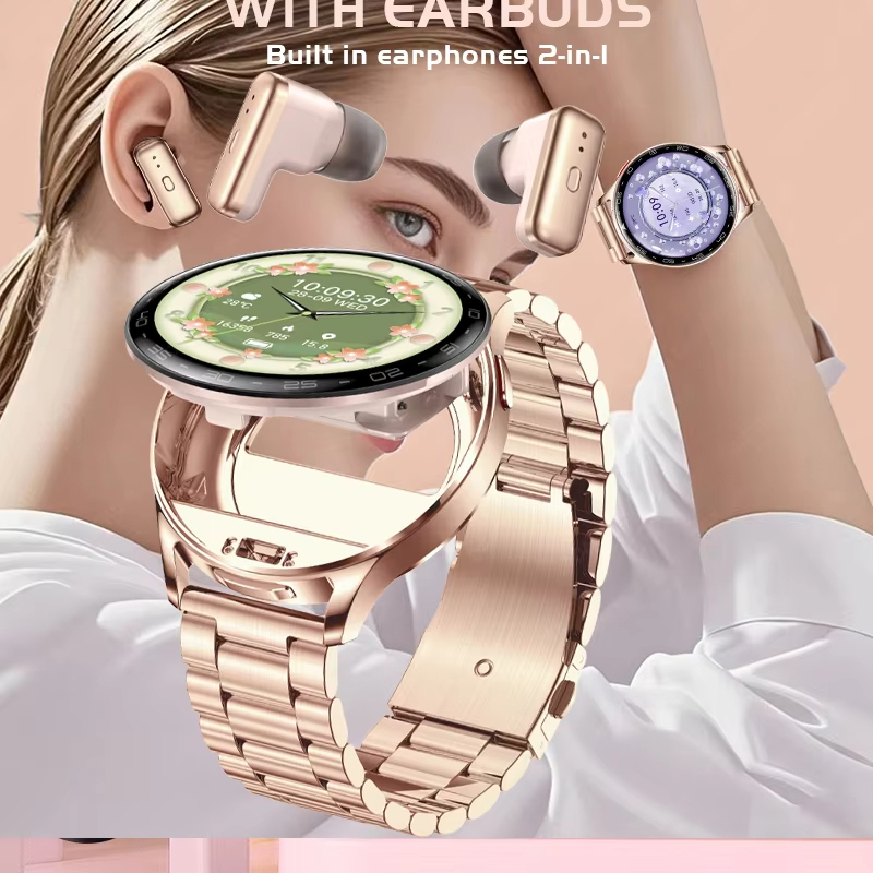 Fone de Ouvido TWS 2 em 1 com  - Smartwatch Luxury Watches For Women avaliação e preço