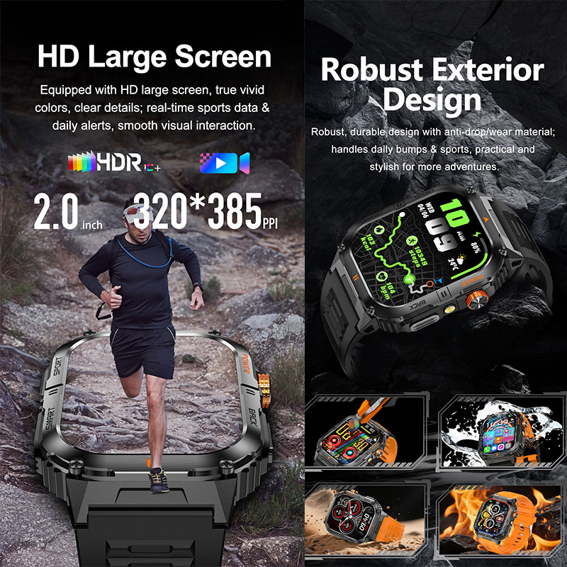 Relógio Inteligente Masculino  - Smartwatch Rugged Watches For Men avaliação e preço