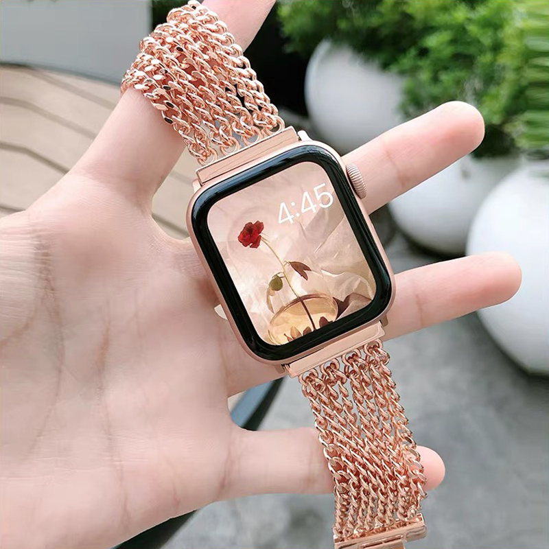 Starlight banda para apple wat - Smartwatch Luxury Watches For Women avaliação e preço