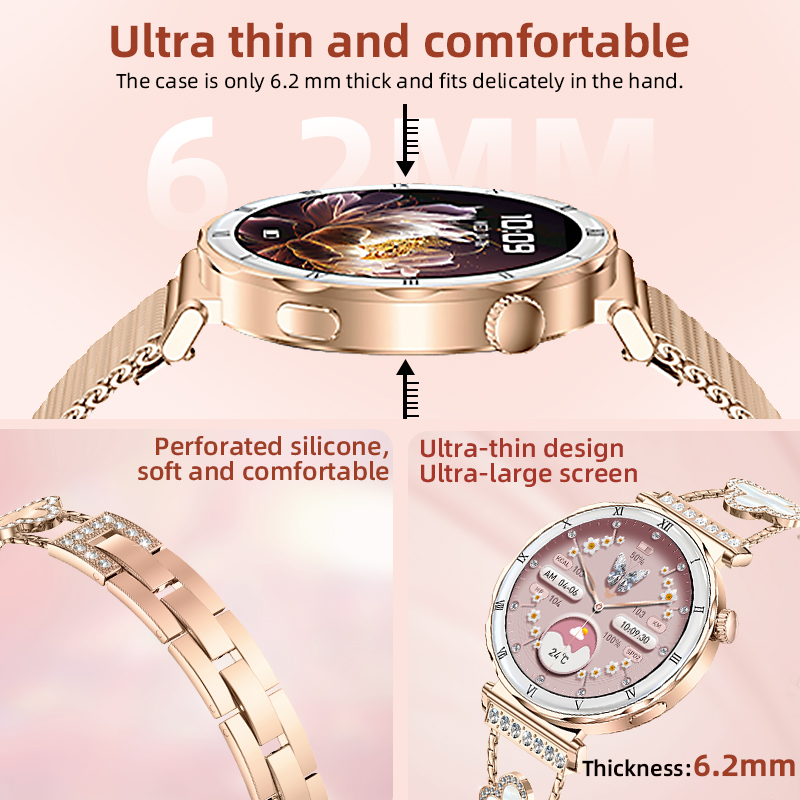 Lige chamada de voz relógio in - Smartwatch Luxury Watches For Women avaliação e preço