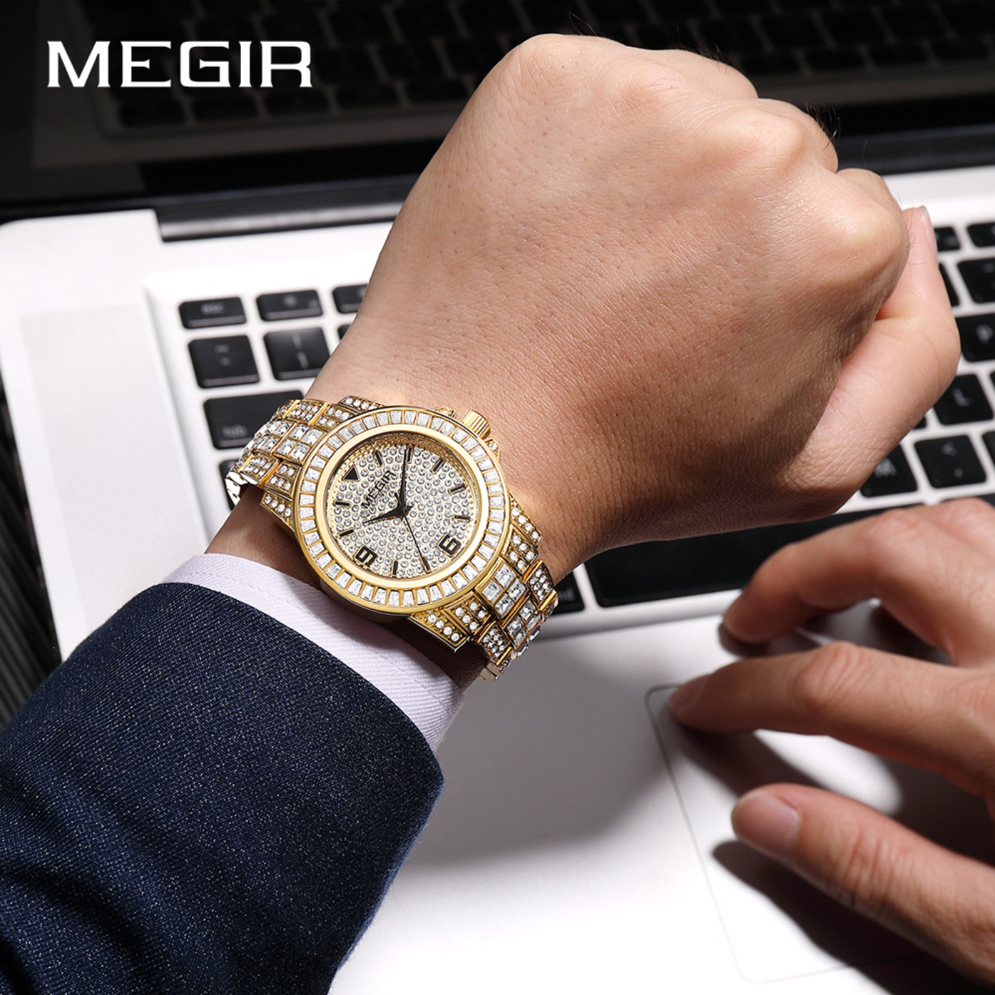 Relógios de Luxo MEGIR com Dia - Analog Quartz Watch avaliação e preço
