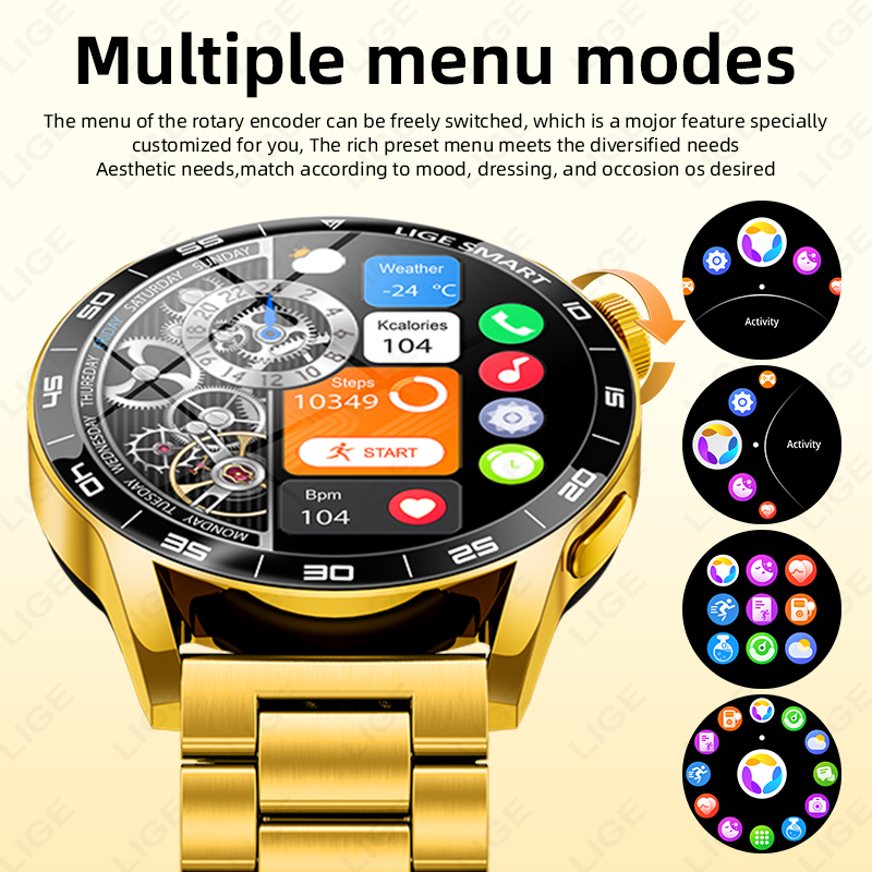 LIGE Luxo Relógio Inteligente  - Smartwatch Luxury Watches For Women avaliação e preço