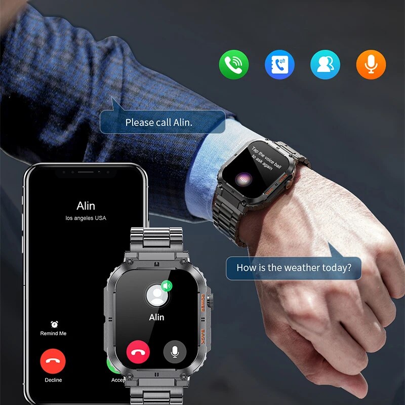 LIGE-Esportes Ao Ar Livre De F - Smartwatch Digital Watches For Men avaliação e preço