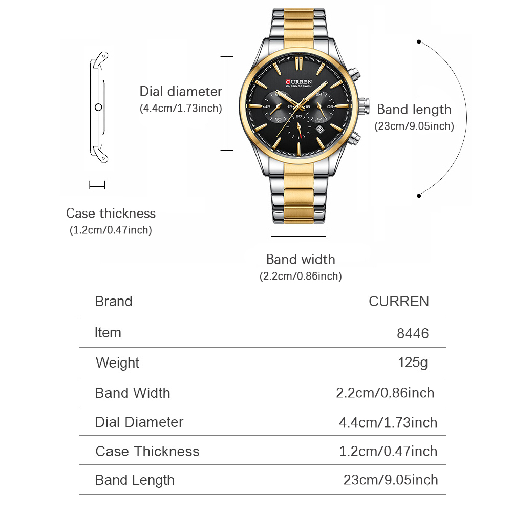CURREN Casual Quartz Chrono Sp - Analog Quartz Watch avaliação e preço