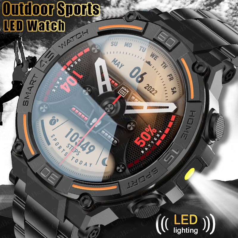 Ao ar livre militar robusto sm - Smartwatch Rugged Watches For Men avaliação e preço