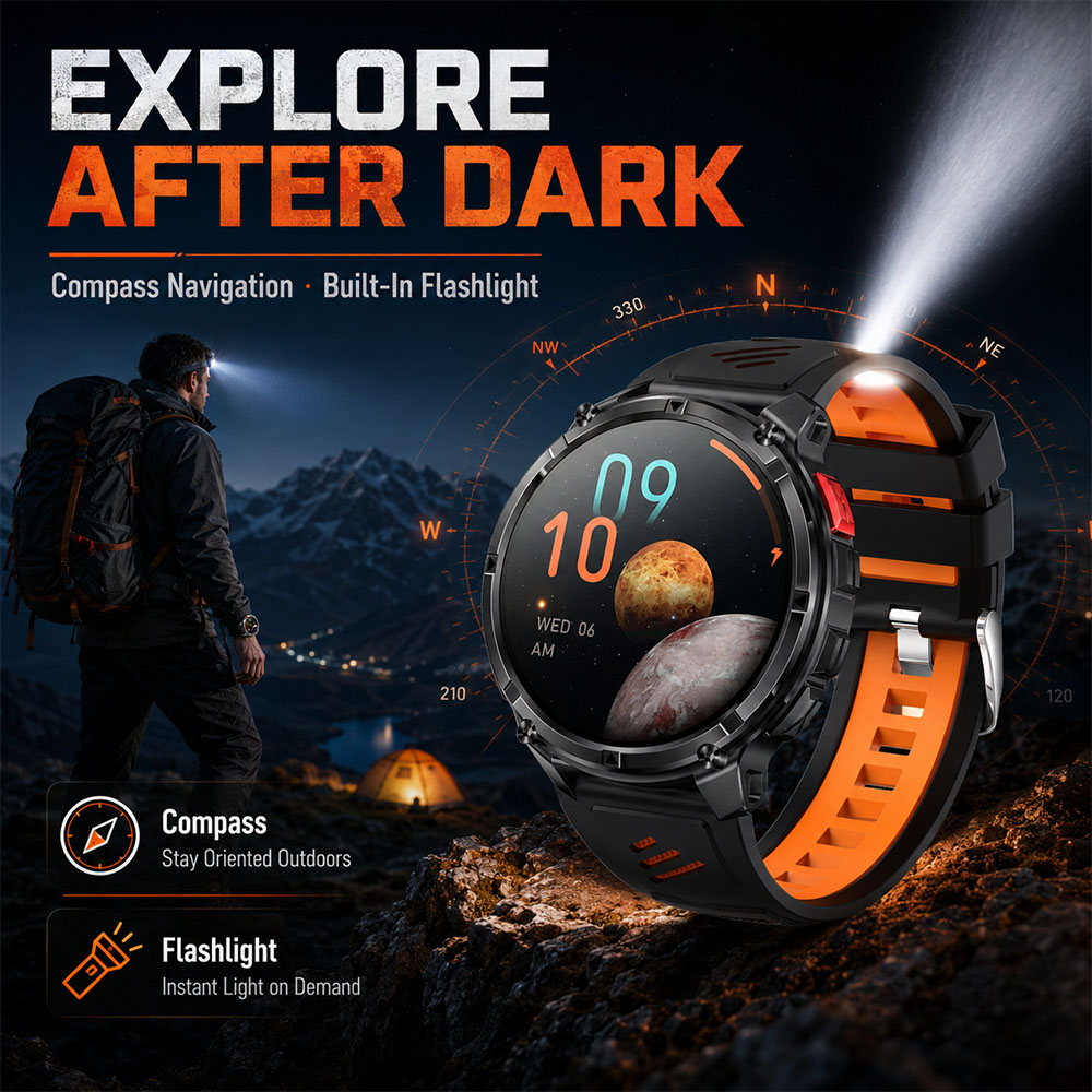 Relógio Inteligente YAOCX AMOL - Smartwatch Rugged Watches For Men avaliação e preço
