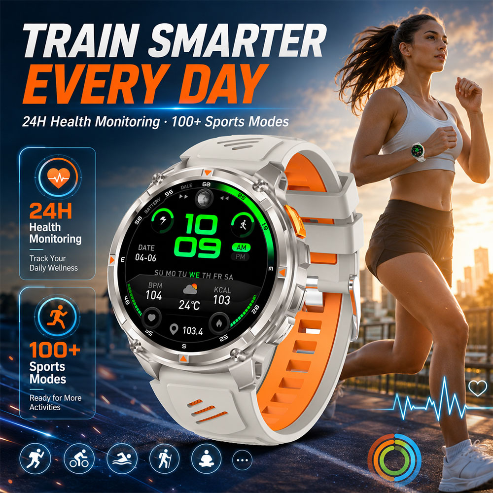 Relógio Inteligente YAOCX AMOL - Smartwatch Rugged Watches For Men avaliação e preço