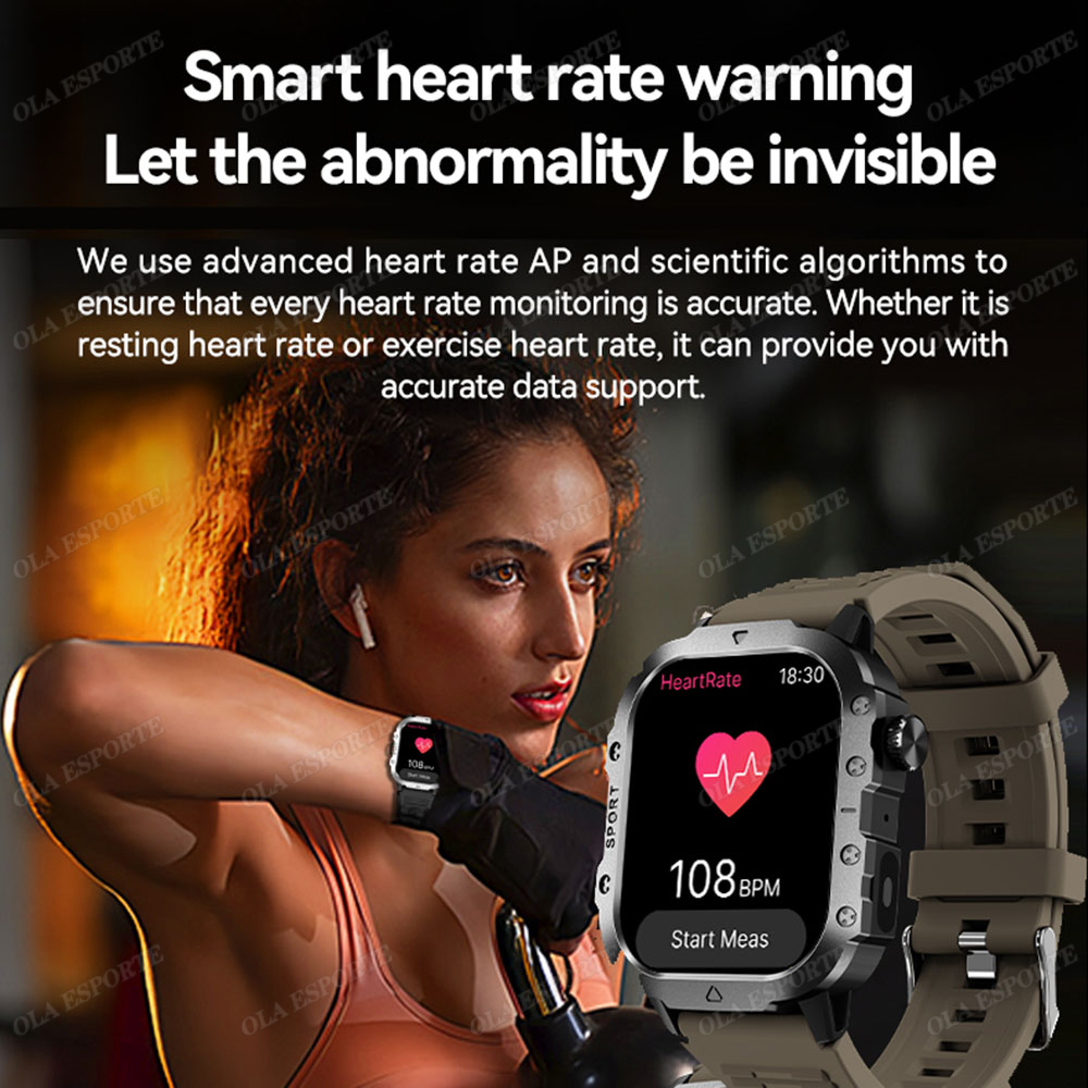 Novo Relógio Inteligente Milit - Smartwatch Rugged Watches For Men avaliação e preço