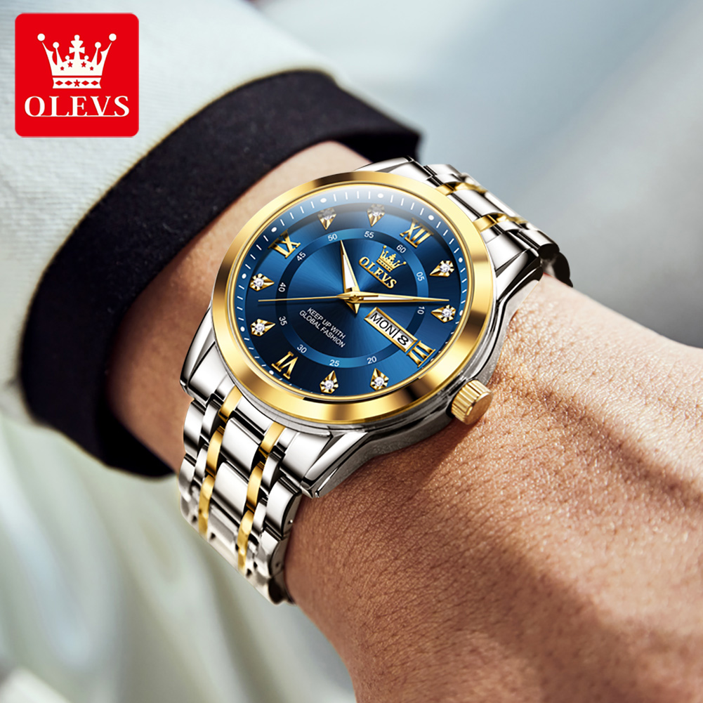 Olevs marca moda relógios masc - Analog Quartz Watch avaliação e preço