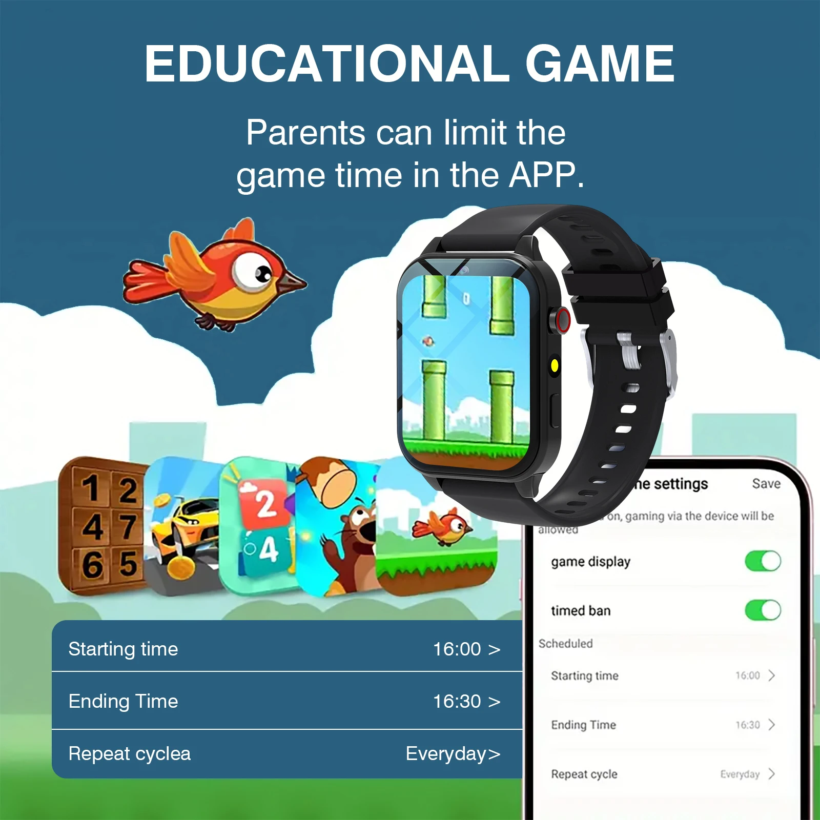 Relógio inteligente infantil c - Smartwatch Watches Girls avaliação e preço