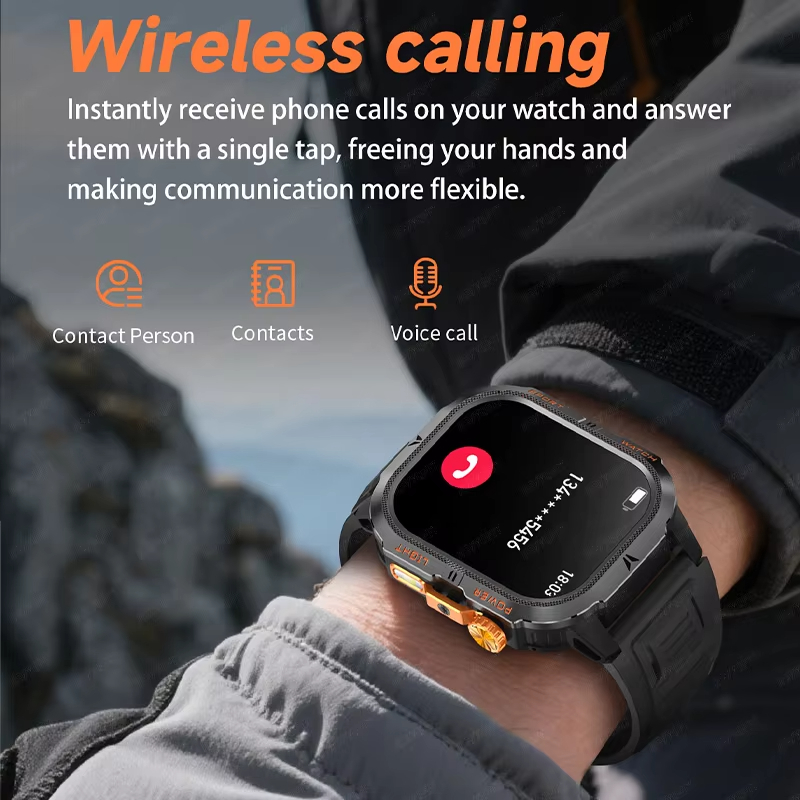 Relógio Inteligente Militar 20 - Smartwatch Rugged Watches For Men avaliação e preço