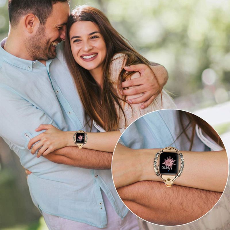 Pulseira de couro genuíno para - Smartwatch Luxury Watches For Women avaliação e preço