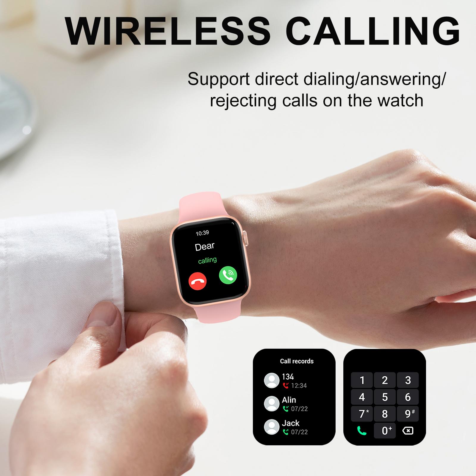 Relógio inteligente, chamada/d - Smartwatch Iphone Watches For Women avaliação e preço