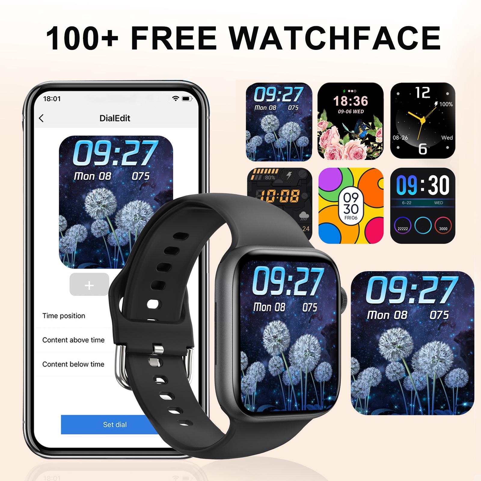 Relógio inteligente, chamada/d - Smartwatch Iphone Watches For Women avaliação e preço