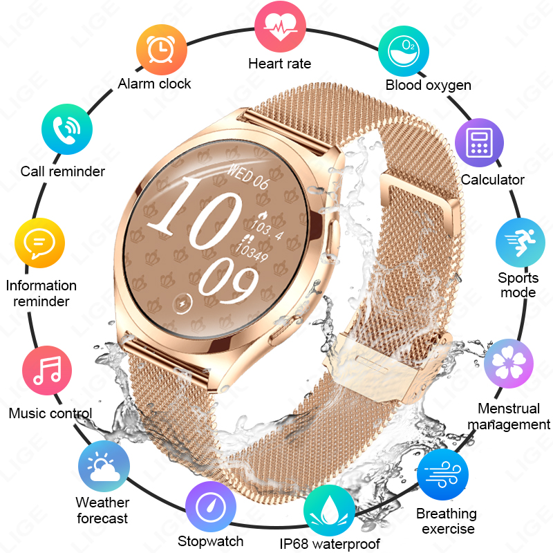 Relógio Inteligente de Luxo LI - Smartwatch Luxury Watches For Women avaliação e preço