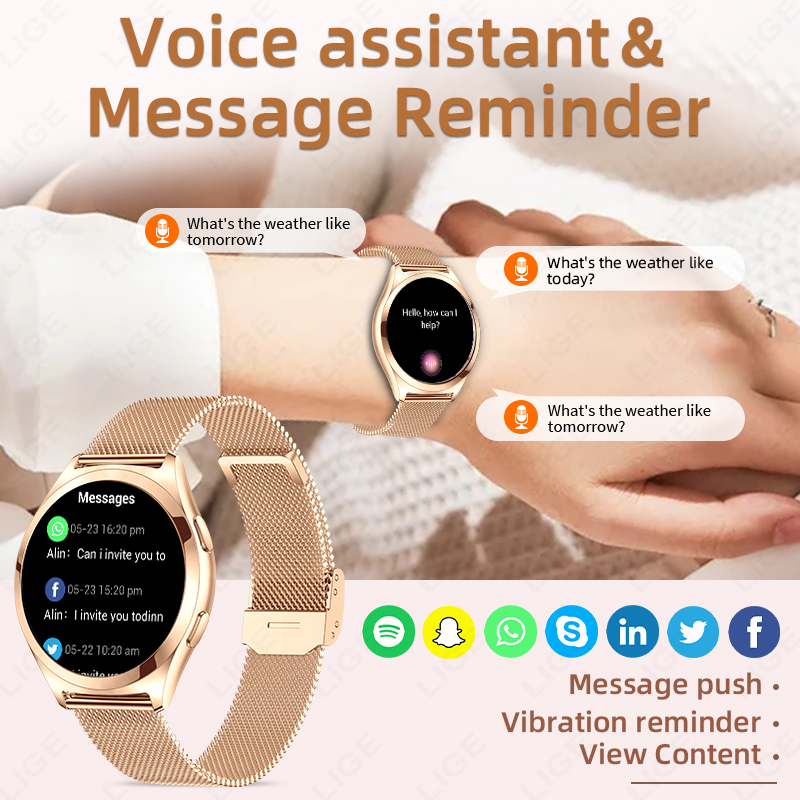 Relógio Inteligente de Luxo LI - Smartwatch Luxury Watches For Women avaliação e preço