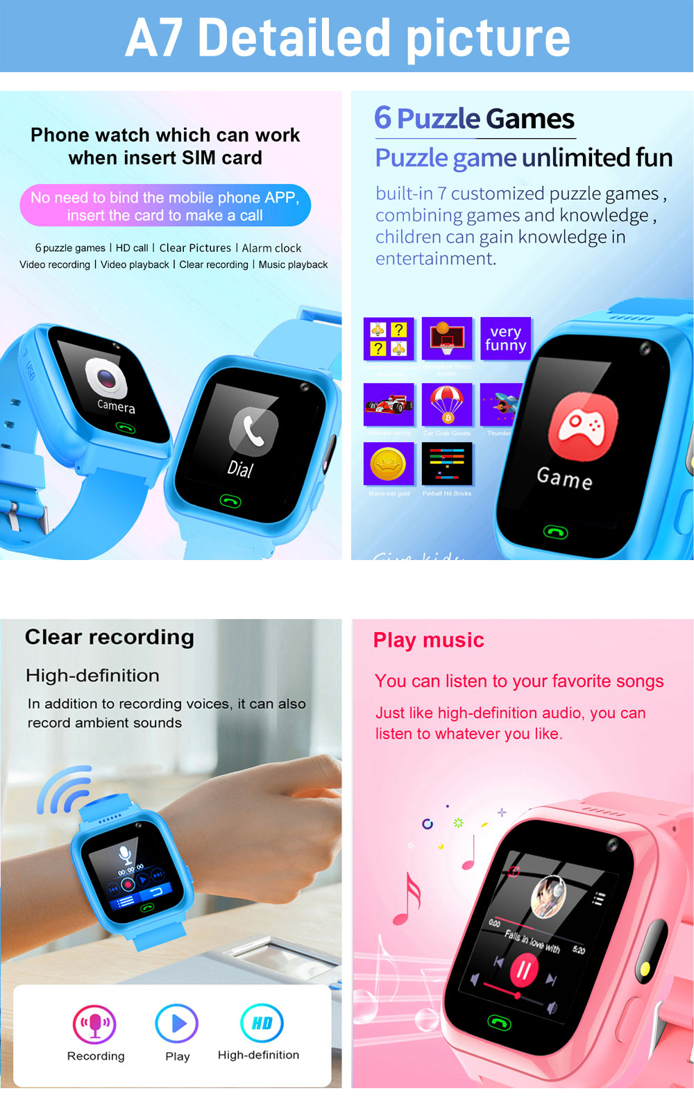 2g 4g crianças relógio intelig - Smartwatch Watches Gift For Boys On Birthday avaliação e preço
