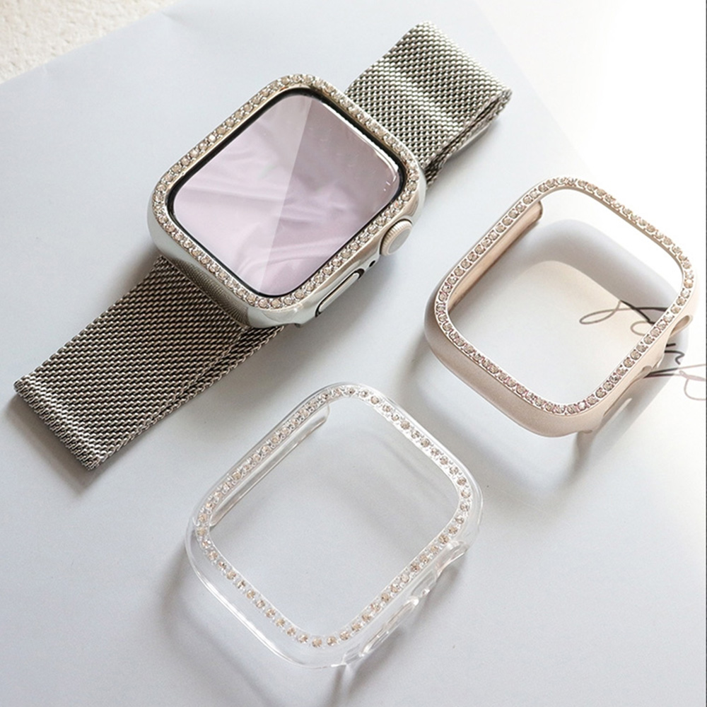 Novo vidro + diamante caso par - Smartwatch New Watches avaliação e preço