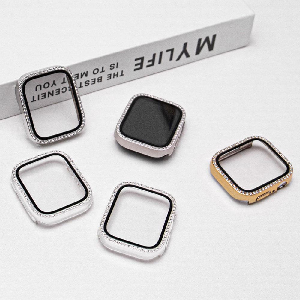 Novo vidro + diamante caso par - Smartwatch New Watches avaliação e preço