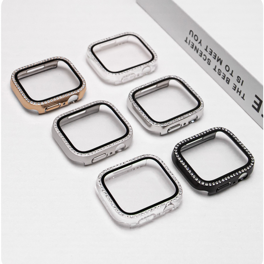 Novo vidro + diamante caso par - Smartwatch New Watches avaliação e preço