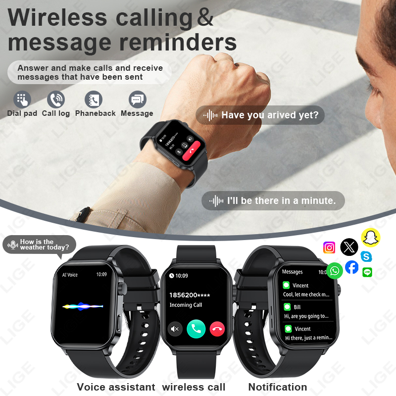 Relógio Inteligente Original L - Smartwatch Watches Brands For Women avaliação e preço