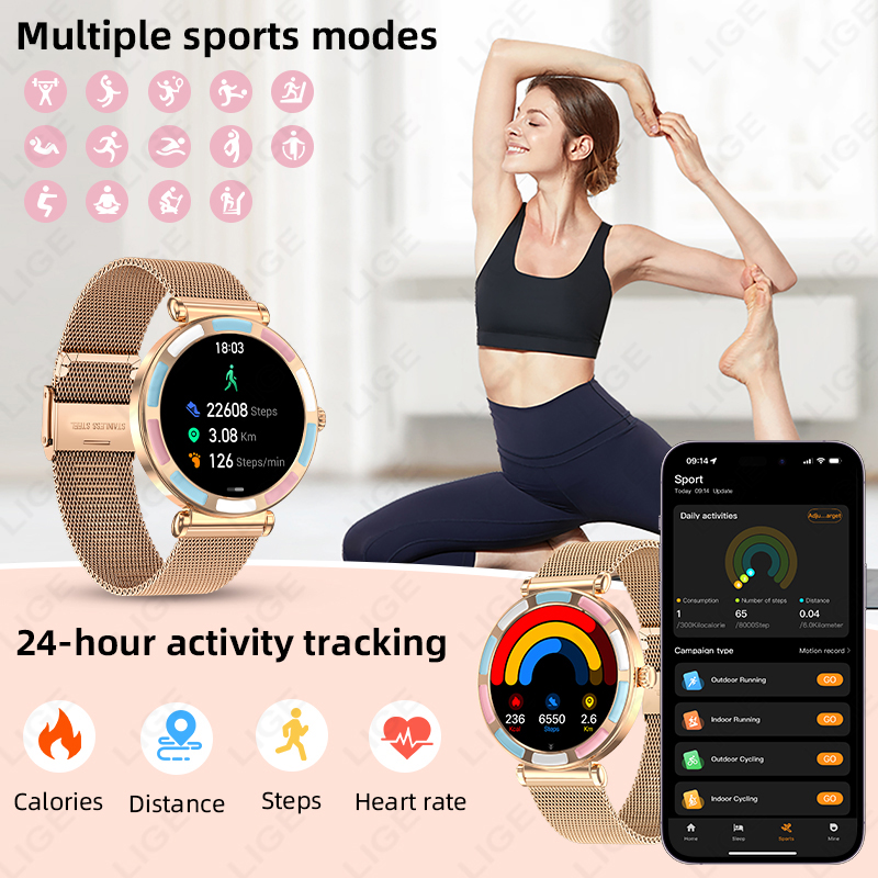 Relógio Inteligente de Luxo LI - Smartwatch Luxury Watches For Women avaliação e preço